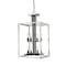Z-Lite Quadra 8 Light Chandelier, Brushed Nickel + Black 456-8BN-BK - alternate 1